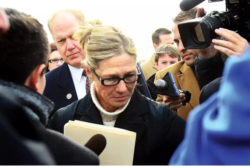 Rita Crundwell outside courthouse