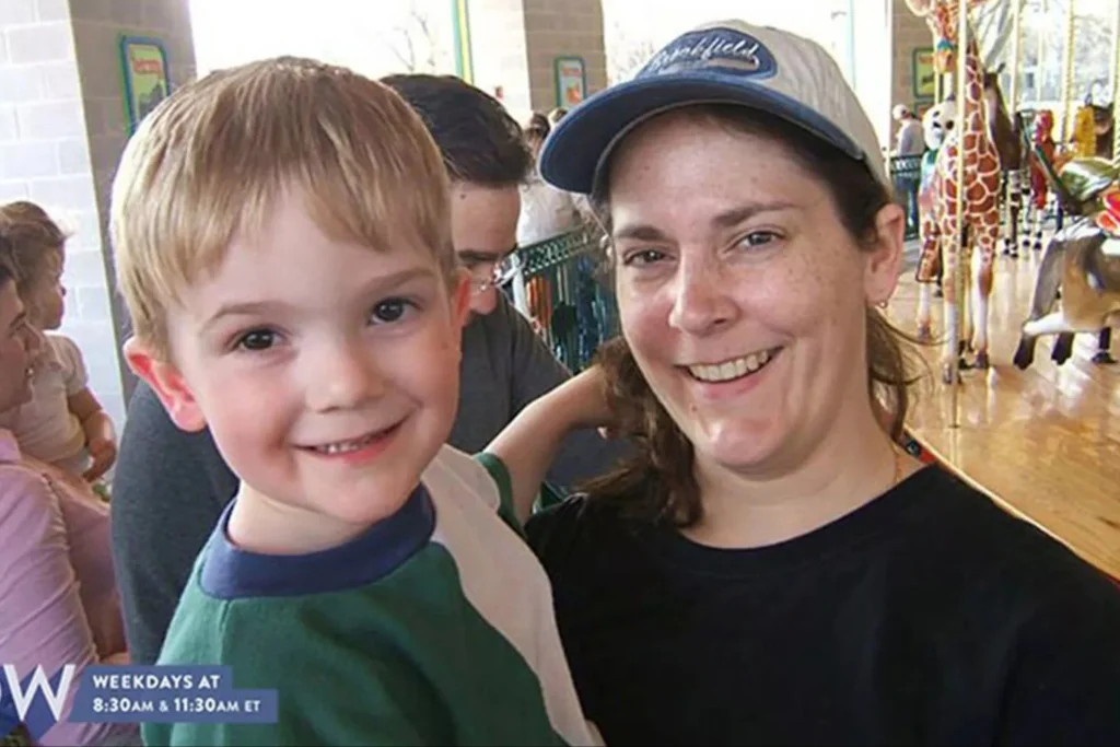 Timmothy Pitzen and his mother, Amy Fry-Pitzen