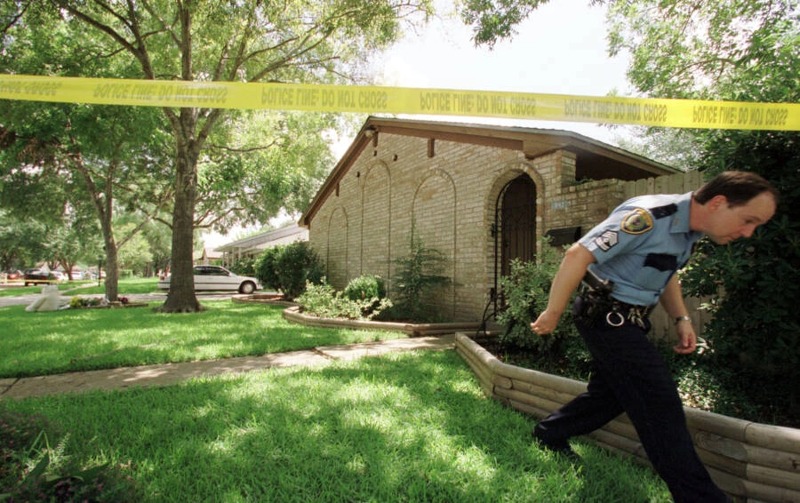 The Yates home and crime scene