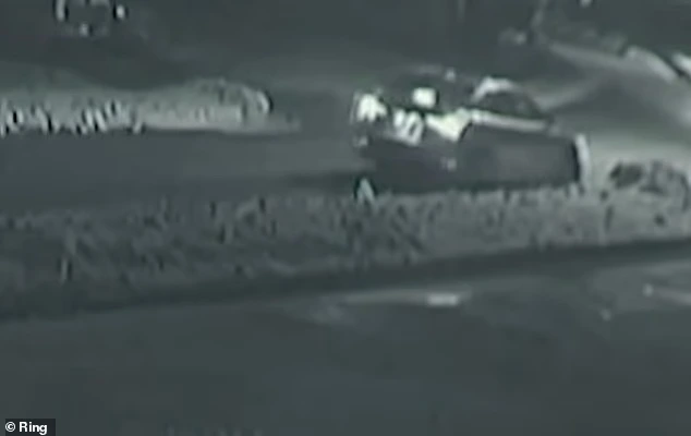 Lu's car parked in front of her home in Levittown