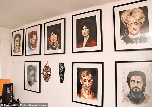Portraits of famous serial killers