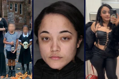 Chazzity Candelario with her children