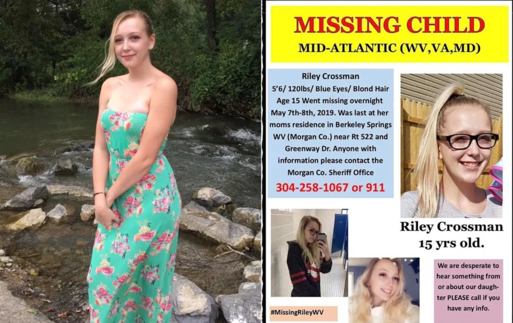 Riley Crossman Missing Person Poster