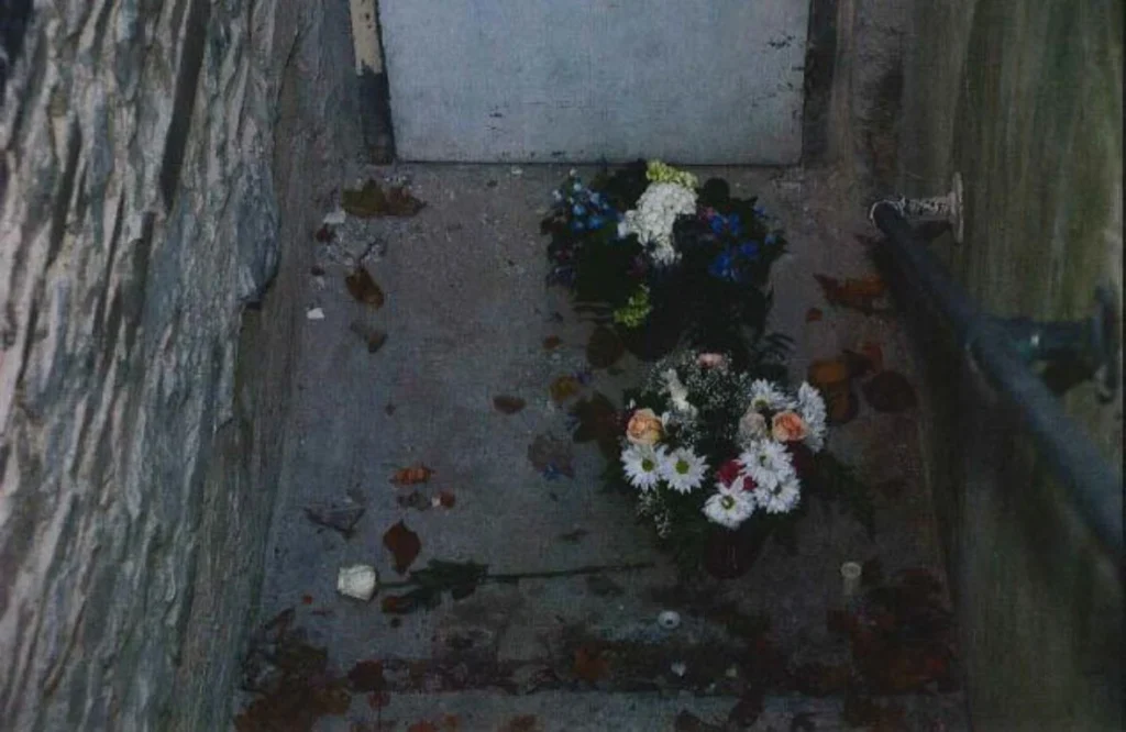 The stairwell where Richey was found