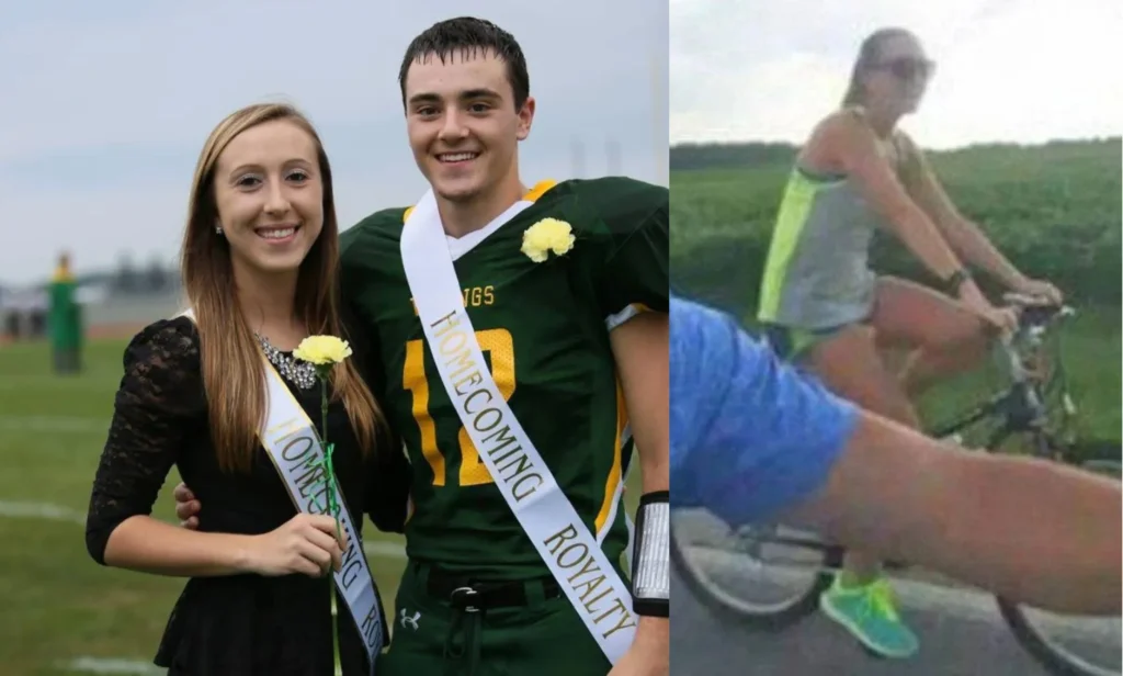 This snap was taken as Sierah rode her bike