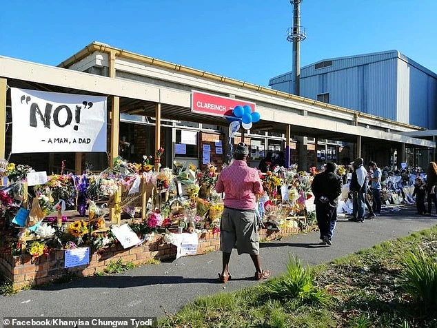 The post office where student Uyinene was brutally murdered has since turned into a shrine